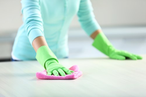 Post-construction cleaning details for a Brixton flat interior after refurbishment