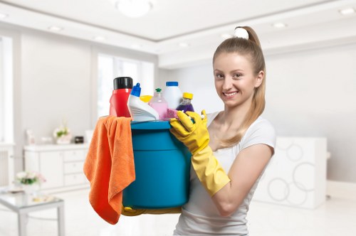 Deep cleaning tasks in a Brixton kitchen and bathroom